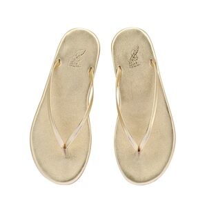 Ancient Greek Sandals Saionara Flip Flops in All Platinum Size 39